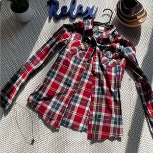 Old school button up. I used to tie it around my waist.